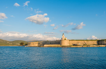 Fototapeta na wymiar Castle of Ayia Mavra at Lefkada island