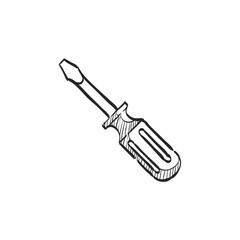 Fototapeta premium Sketch icon - Screwdriver