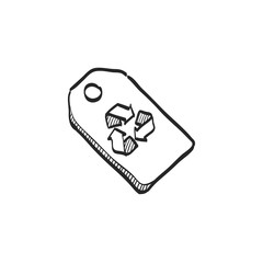 Sketch icon - Recycle label