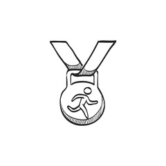 Sketch icon - Athletic medal