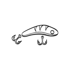 Sketch icon - Fishing lure