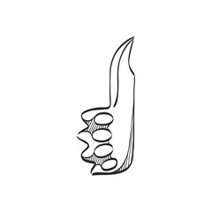 Sketch icon - Knife