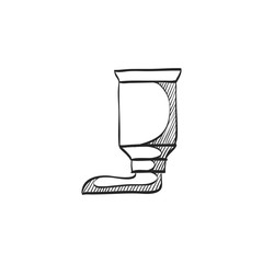 Sketch icon - Paint tube
