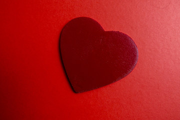 wooden heart shape and puzzle. Love concept