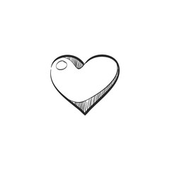 Sketch icon - Heart shape