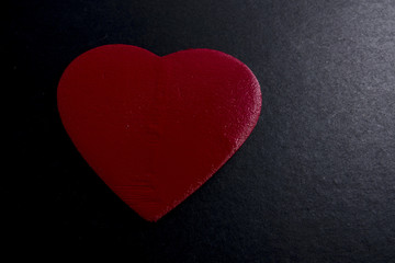 Obraz premium wooden heart shape and puzzle. Love concept