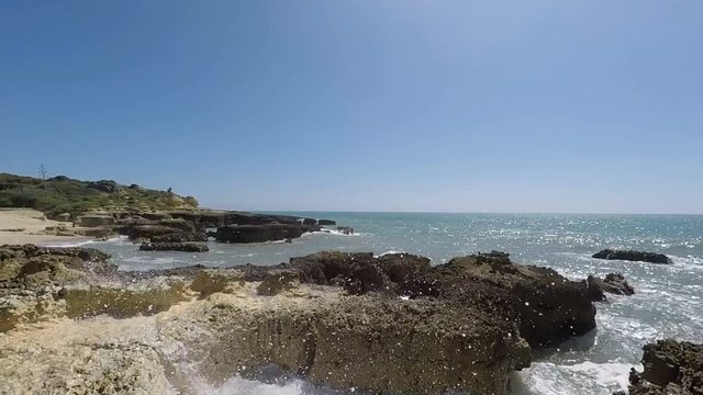 wild beach of evaristo on portugals algarve coast