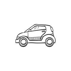 Sketch icon - Green car