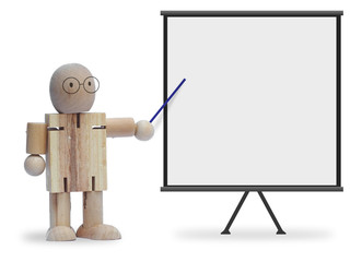 man with presentation