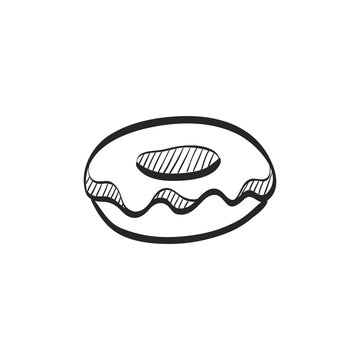 recommend clip art: Sketch icon - Donut