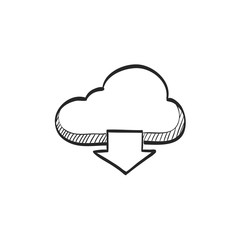 Sketch icon - Cloud download