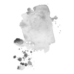 Abstract watercolor grayscale background.