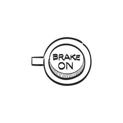 Sketch icon - Race brake sign