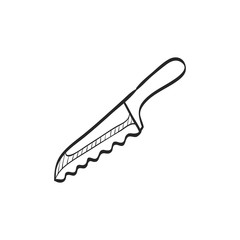 Sketch icon - Bread knife