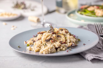 Risotto Fungi mit spargel
