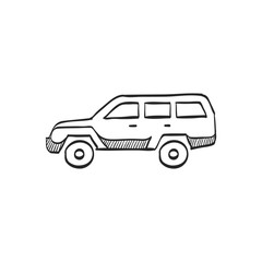 Sketch icon - Military vehicle