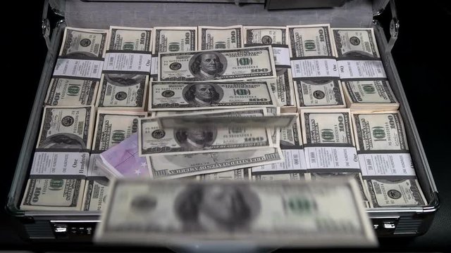 A suitcase with money does not stop replenishing