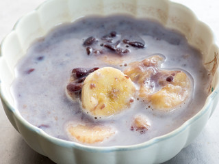 Japanese cuisine, sweet red bean paste milk soup