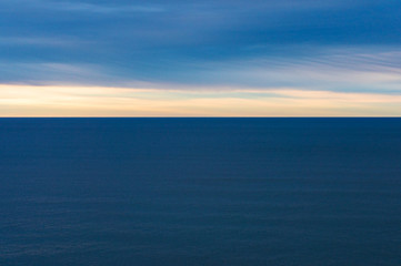Fototapeta premium Simple nature background of blue ocean and sky