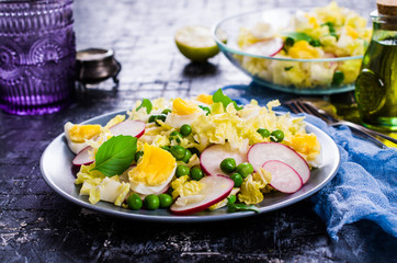 Salad from raw vegetables