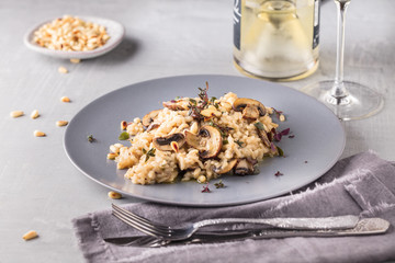 Risotto Fungi mit spargel