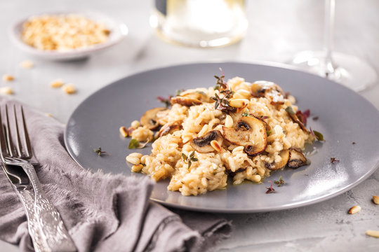 Risotto Fungi mit spargel