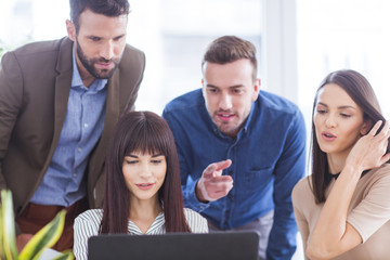 Fototapeta premium Businesspeople Working in Office