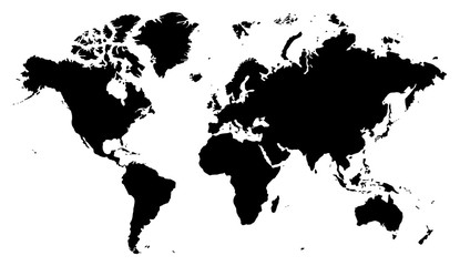 Fototapeta premium world map silhouette