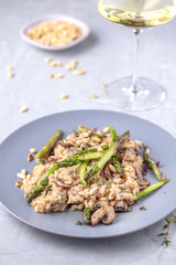 Risotto Fungi mit spargel