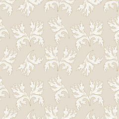 Vector damask seamless pattern
