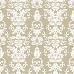 Fototapeta premium Vector damask seamless pattern