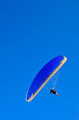 paraglider in the air