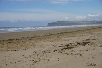 Saltburn cliff and beach