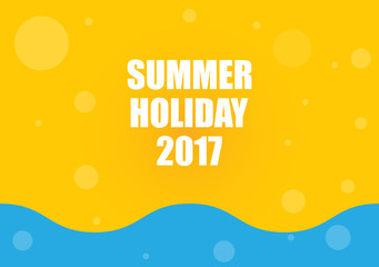 summer holiday 2017, abstract background
