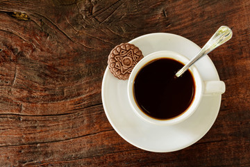 coffee cup and cookie