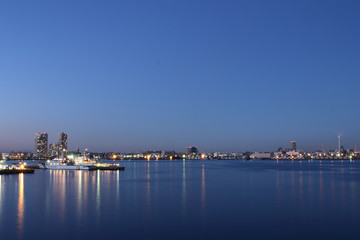 Japan skyline at Yokohama city