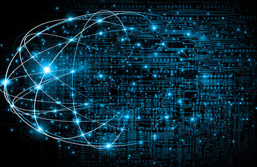 Best Internet Concept of global business.Technological background. Rays symbols Wi-Fi, of the Internet, television, mobile and satellite communications