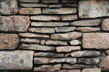 facade view of grunge stone wall background