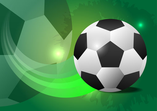 Creative soccer vector design ball concept