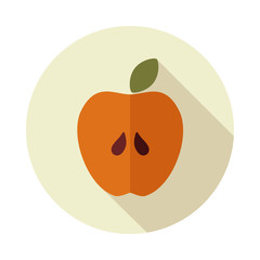 Apple flat vector icon