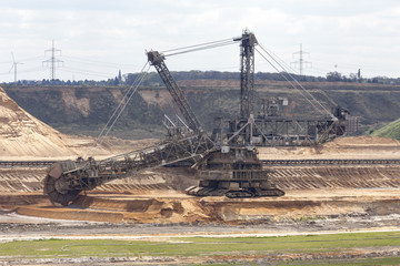Fototapeta premium open cast coal mining