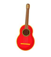 Naklejka premium Mexican guitar. Icon for web.