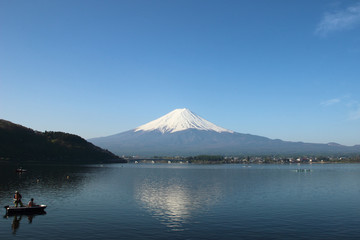 Fototapeta premium Mt.Fuji at Lake Kawaguchiko - Yamanashi