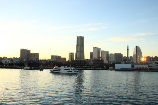 Japan landscape at Yokohama city