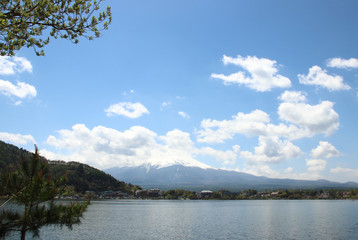 Fototapeta na wymiar Mt.Fuji at Lake Kawaguchiko - Yamanashi