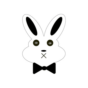 Cute Bunny black and White