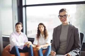 Portrait of smiling marriage counselor