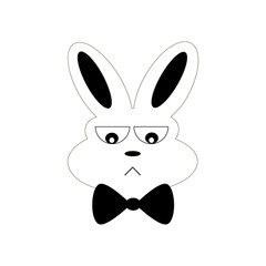 Cute Bunny black and White