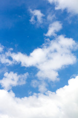 Blue Sky with the Cloud Background