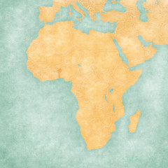 Map of Africa - Benin